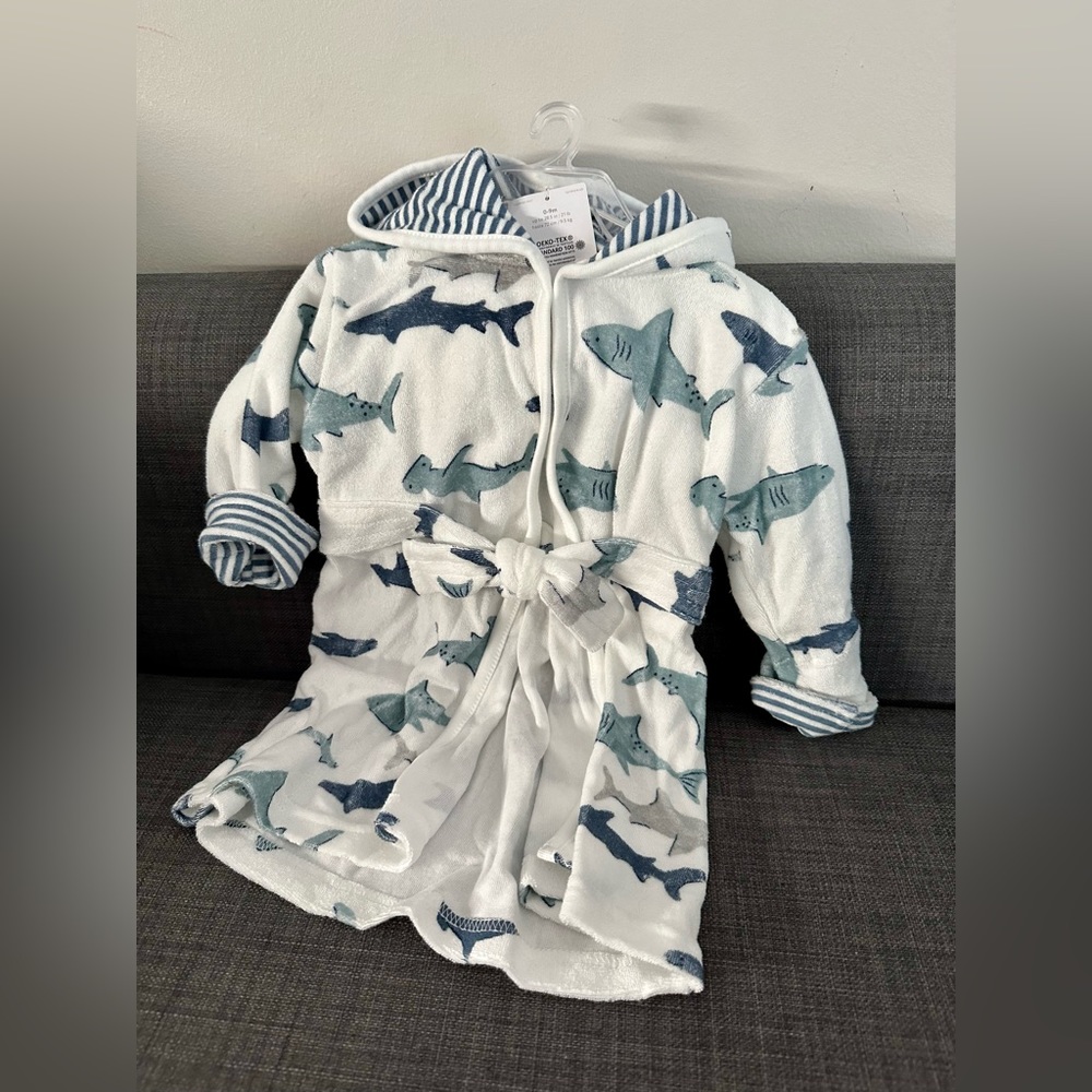 Just One You: Made by Carter’s Baby Bath Robe, Shark Pattern